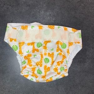 Blueberry Cloth Diaper Giraffe Pattern, Reusable Washable Diaper, Eco Friendly